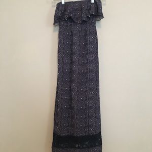 Strapless maxi dress